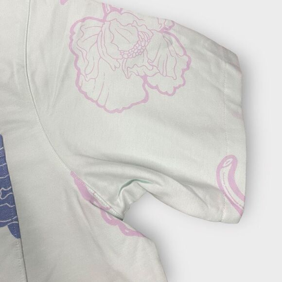 Nike SB Floral Skateboard Polo Shirt Blue Green Pink DM0169-394 Mens size M New - Picture 6 of 10